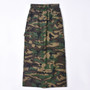 Elastic Waist Women's Spring and Summer Pocket Outdoor Fashion Style Camouflage Washed Skirt