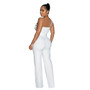 Women's Style Fashionable Solid Color Jumpsuit Slim One Shoulder One Piece Wide Leg Pants