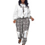 Women's Sexy Casual Printed Pants And Pullover Top Two Piece Set