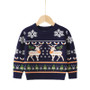 Autumn And Winter Children's Pullover Sweater Christmas Elk Baby Girl Basic Knitting Shirt