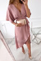 Casual V-Neck Solid Color Irregular Dress For Women