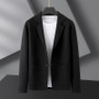 Fall Men's Casual Turndown Collar Knitting Cardigan Jacket