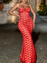 Women Sexy Fishtail Suspender Dress