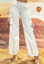 Women Casual Straight Cargo Loose Wide Leg Pants