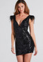 Summer Fashion Chic Sexy Slim Sequin Formal Party Dress