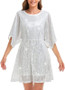 Women's Sequin Split Sleeve Loose Party Dress