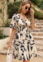 Women Summer V Neck Dress