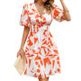 Women Summer V Neck Dress