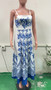 Spring And Summer Strap Ethnic Style Print Dress