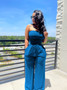 Women's Summer Sexy Casual Wide Leg Jumpsuit