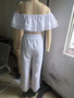 Women Casual Ruffled Top and Pants Two-piece Set