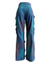 Women Stretch Cargo Denim Straight Leg Pants