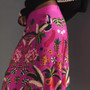 Women Spring Printed Vintage Skirt