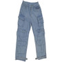 Trendy Multi Pocket Denim Pants Wash Cargo Pants Jeans