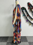 Sexy Printed Shawl Sleeveless Top Wide-Leg Loose Pants Two-Piece Set