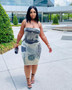 Plus Size Women Summer Casual Print Dress