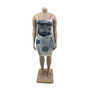 Plus Size Women Summer Casual Print Dress