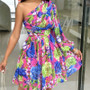 Women Off Shoulder Printed Dress