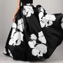 Women floral print elegant loose skirt