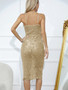 Summer Sexy See-Through Sequined Skirt Slim Fit Party Dress