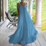 Summer Bohemian Plus Size Strap V-Neck Long Dress