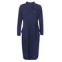 Classic Autumn Winter Women's Plus Size Dress Bow Knot Long Sleeve Dress