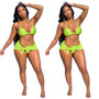 Fashion Sexy Spring Summer Bikini Halter Neck Swimsuit Three-Piece Set