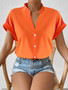 Women summer v-neck shirt