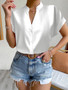 Women summer v-neck shirt