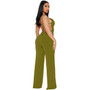 Women's Pleated Lace-Up Sexy Jumpsuit