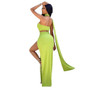 Women's Summer Solid Color Casual Halter Neck Ribbon Dress