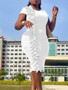 Women's Fashion Chic Elegant Ruffle Professional Ol African Bodycon Dress