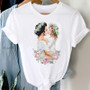 Spring And Summer Casual Loose Short-Sleeved Mother's Day Mom Printed T-Shirt Parent-Child Clothing