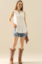 Ninexis Full Size Notched Sleeveless Top