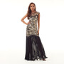 Beaded Mesh Sequin Evening Dress Wedding Long Dress