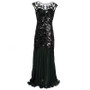 Beaded Mesh Sequin Evening Dress Wedding Long Dress