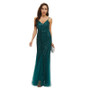 Sequin Dress Women's Luxury Formal Party Evening Dress Deep V Neck Patchwork Sexy Strap Long Dress Slim Fishtail Dress