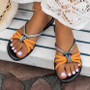 Women's Flat Slippers Plus Size Fashionable And Rhinestone Sandals Casual Style Women's Shoes