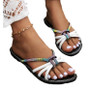 Women's Flat Slippers Plus Size Fashionable And Rhinestone Sandals Casual Style Women's Shoes