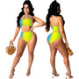 Women Sexy Net Beach Dress Three-Piece