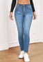 Women Ripped Stretch Denim Pant