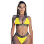 Women Summer Print Bikini Two-Piece Set