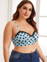 Plus Size Dotty Print Bra