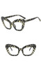 Anti-blue light big frame cat eye plain mirror simple glasses frame versatile fashion glasses frame