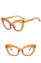 Anti-blue light big frame cat eye plain mirror simple glasses frame versatile fashion glasses frame