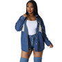 Trendy Patchwork Denim Casual Jacket