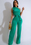 Stylish Comfortable Casual Sleeveless Straight Jumpsuit