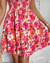 Women's Strapless Floral Minidress