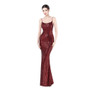 Women sequin suspender evening dress