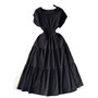 Women vintage pleated Long Dress